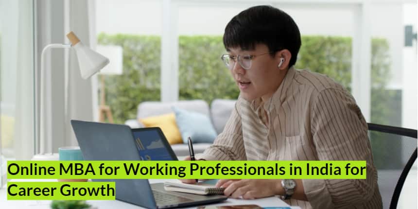 Online MBA for working professionals
